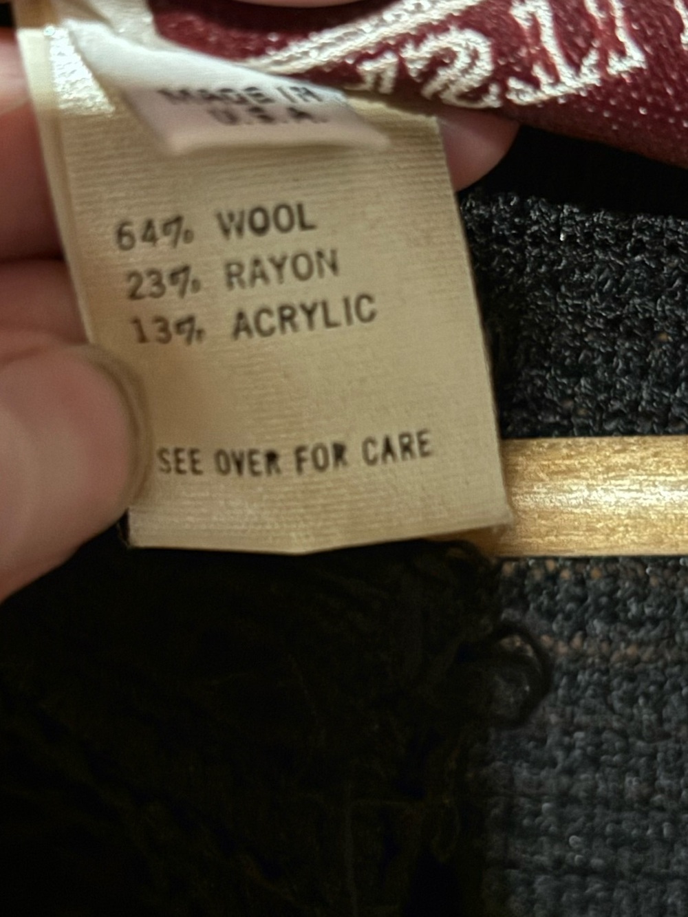 Castlebury Black Ribbed Button-Front Cardigan - Picture 3 of 6